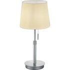 HLW LED LED Table Lamp - Table Lighting - Trion Dyon - E27 Fitting - Round - Matte Nickel - Aluminum