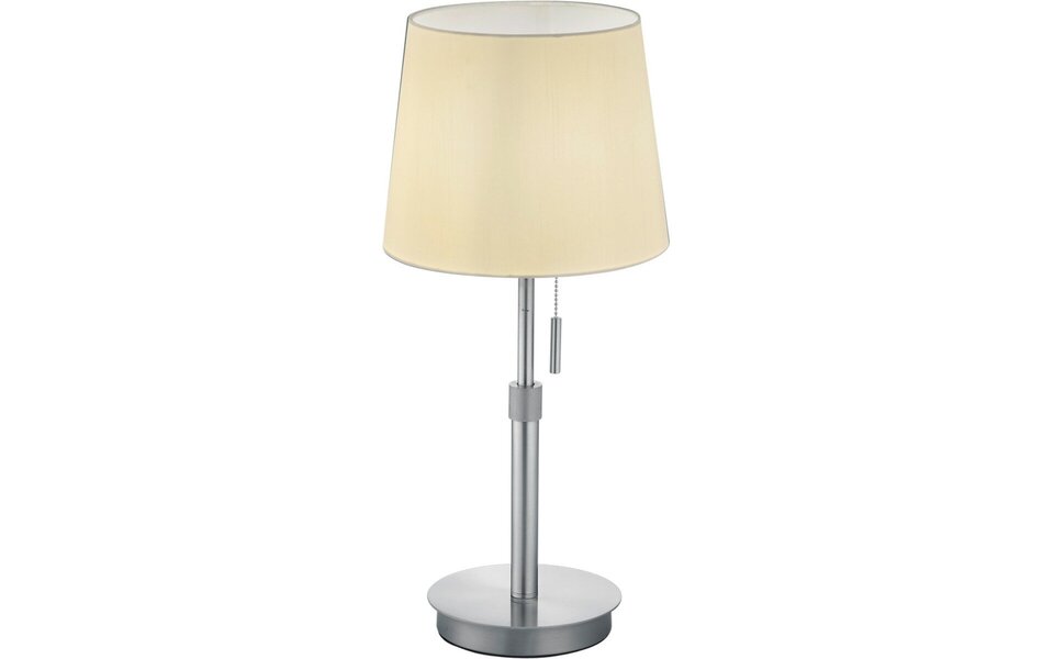 HLW LED LED Table Lamp - Table Lighting - Trion Dyon - E27 Fitting - Round - Matte Nickel - Aluminum