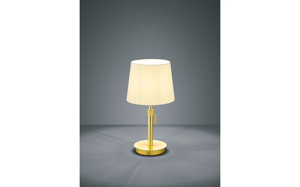 HLW LED LED Tafellamp - Tafelverlichting - Trion Dyon - E27 Fitting - Rond - Mat Goud - Aluminium HLW LED LED Tafellamp - Tafelverlichting - Trion Dyon - E27 Fitting - Rond - Mat Goud - Aluminium