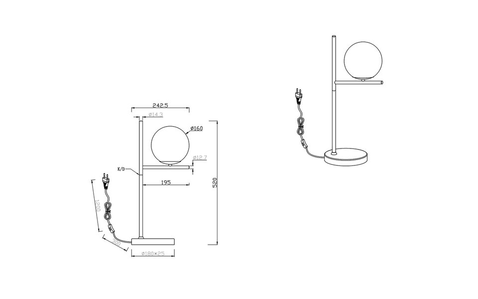 HLW LED LED Tafellamp - Trion Pora - E14 Fitting - Rond - Mat Goud - Aluminium