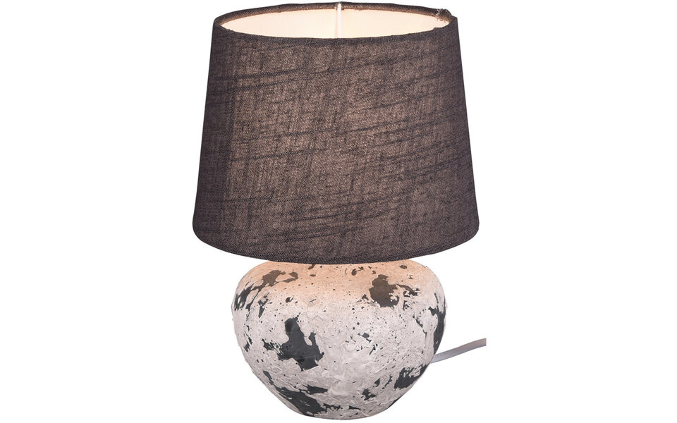 HLW LED LED Table Lamp - Trion Bae - E14 Fitting - Round - Matte Gray - Ceramic