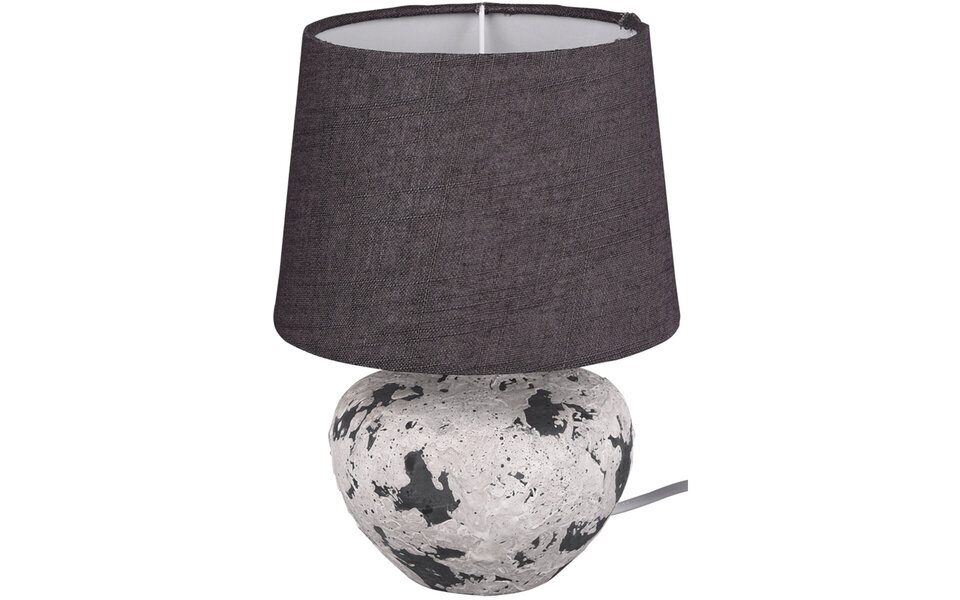 HLW LED LED Table Lamp - Trion Bae - E14 Fitting - Round - Matte Gray - Ceramic