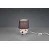 HLW LED LED Table Lamp - Trion Bae - E14 Fitting - Round - Matte Gray - Ceramic