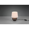 HLW LED LED Table Lamp - Trion Leau - E14 Fitting - Round - Matte Brown - Ceramic