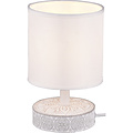 LED Table Lamp - Trion Maria - E14 Fitting - Round - Matte White - Ceramic