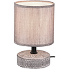 LED Table Lamp - Trion Maria - E14 Fitting - Round - Matte Brown - Ceramic