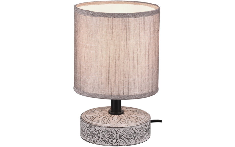 HLW LED LED Table Lamp - Trion Maria - E14 Fitting - Round - Matte Brown - Ceramic