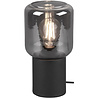 LED Tafellamp - Tafelverlichting - Trion Nikos - E27 Fitting - Rond - Mat Zwart - Aluminium Verlichting per ruimte