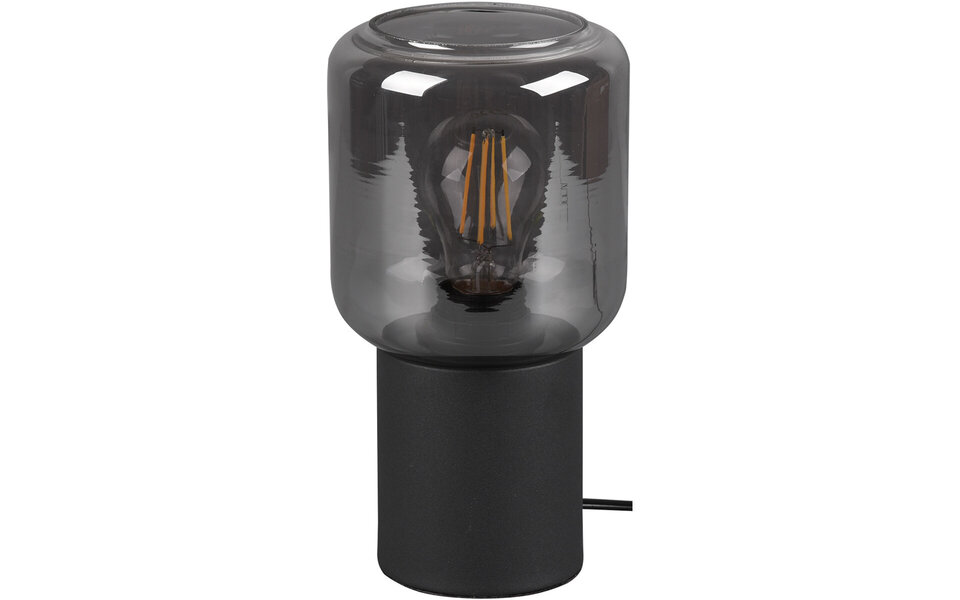 HLW LED LED Table Lamp - Table Lighting - Trion Nikos - E27 Fitting - Round - Matte Black - Aluminum HLW LED LED Table Lamp - Table Lighting - Trion Nikos - E27 Fitting - Round - Matte Black - Aluminum