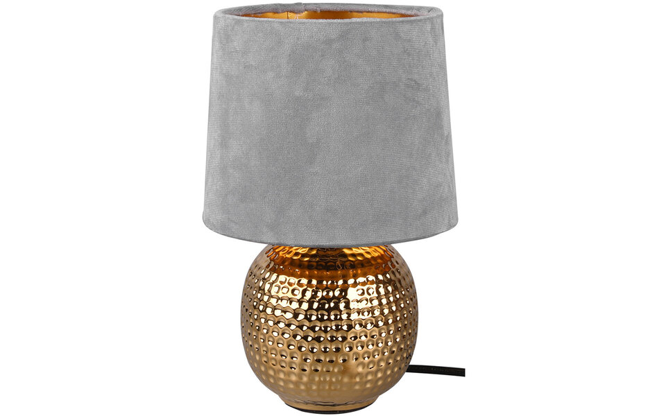 HLW LED LED Table Lamp - Trion Sofia - E14 Fitting - Round - Matte Gray - Ceramic HLW LED LED Table Lamp - Trion Sofia - E14 Fitting - Round - Matte Gray - Ceramic