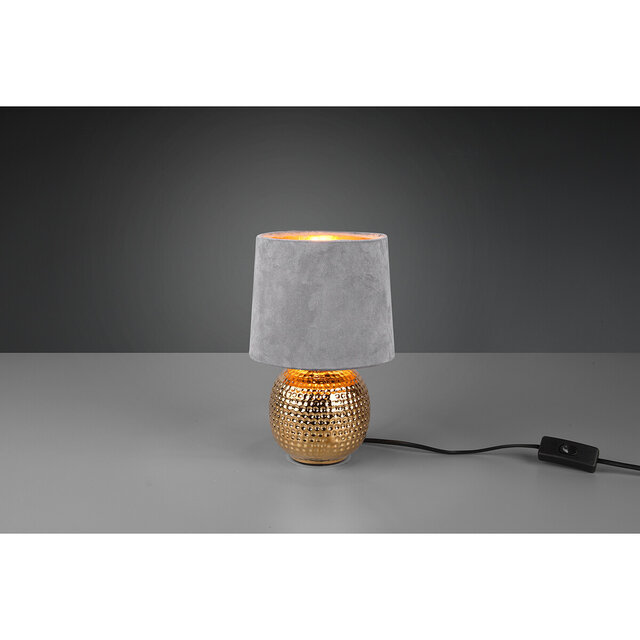 HLW LED LED Table Lamp - Trion Sofia - E14 Fitting - Round - Matte Gray - Ceramic HLW LED LED Table Lamp - Trion Sofia - E14 Fitting - Round - Matte Gray - Ceramic