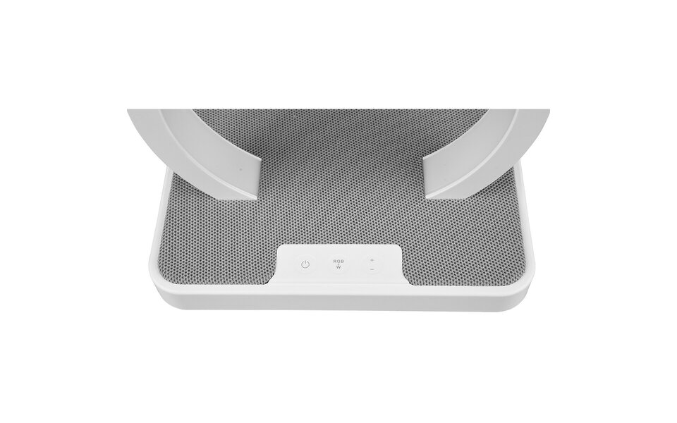 HLW LED LED Tafellamp - Tafelverlichting - Trion Bertan - 1W - Warm Wit 3000K - RGBW - Rond - Mat Wit - Kunststof