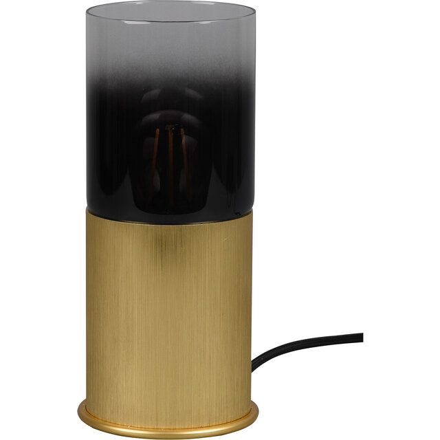 Ronde LED tafellamp in mat goud met E27 fitting en aluminium behuizing tot 40W vermogen Ronde LED tafellamp in mat goud met E27 fitting en aluminium behuizing tot 40W vermogen