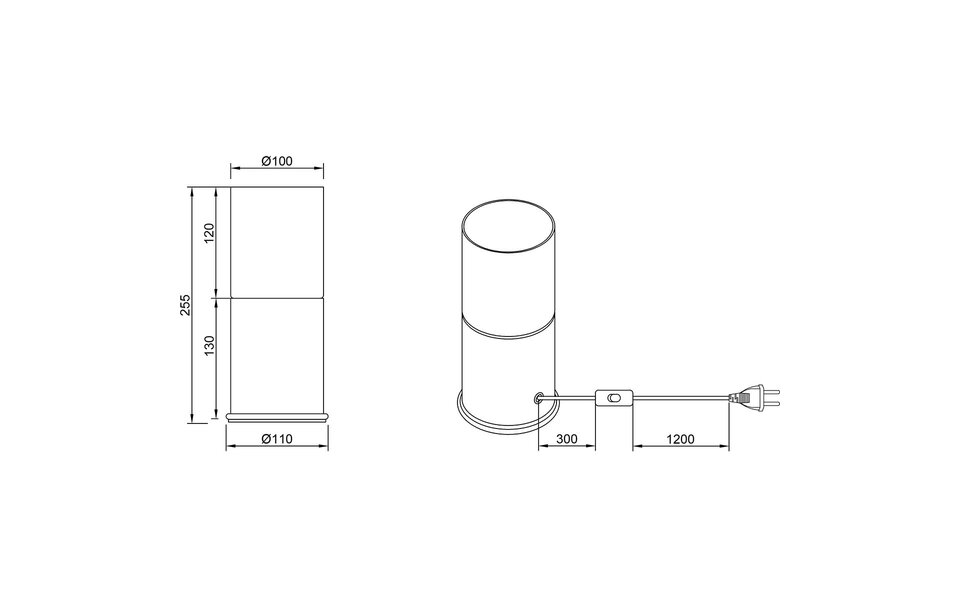 HLW LED LED Tafellamp - Tafelverlichting - Trion Roba - E27 Fitting - Rond - Mat Goud - Aluminium