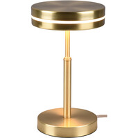 LED Table Lamp - Trion Franco - 6W - Warm White 3000K - Round - Matte Gold - Aluminum LED Table Lamp - Trion Franco - 6W - Warm White 3000K - Round - Matte Gold - Aluminum