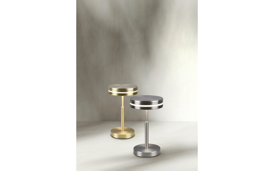 HLW LED LED Table Lamp - Trion Franco - 6W - Warm White 3000K - Round - Matte Gold - Aluminum HLW LED LED Table Lamp - Trion Franco - 6W - Warm White 3000K - Round - Matte Gold - Aluminum