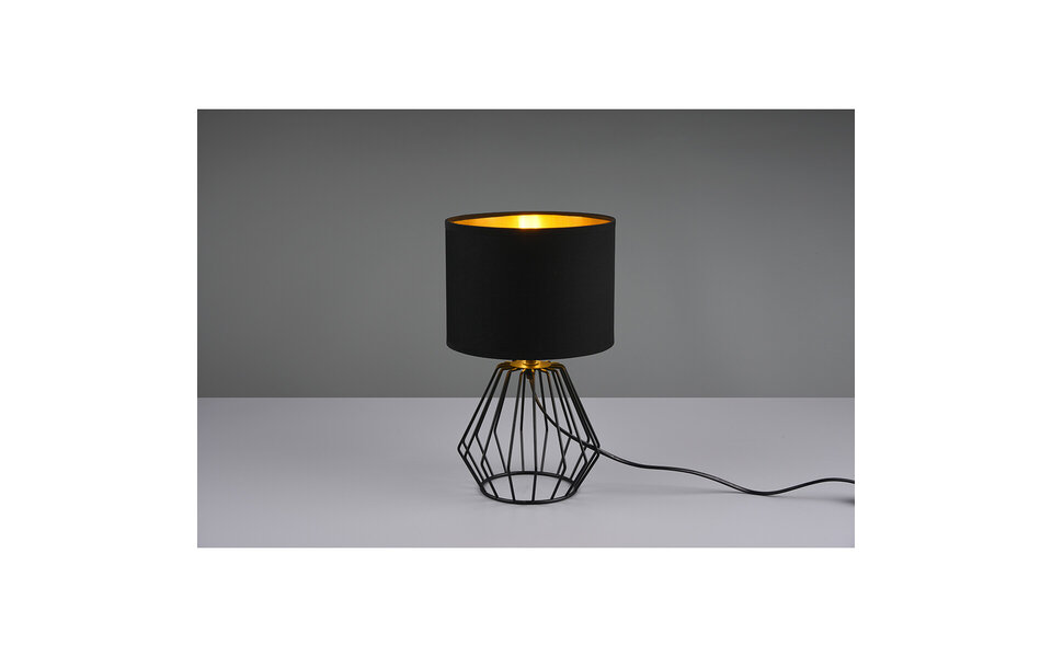 HLW LED LED Table Lamp - Table Lighting - Trion Charly - E14 Fitting - Round - Matte Black - Aluminum HLW LED LED Table Lamp - Table Lighting - Trion Charly - E14 Fitting - Round - Matte Black - Aluminum
