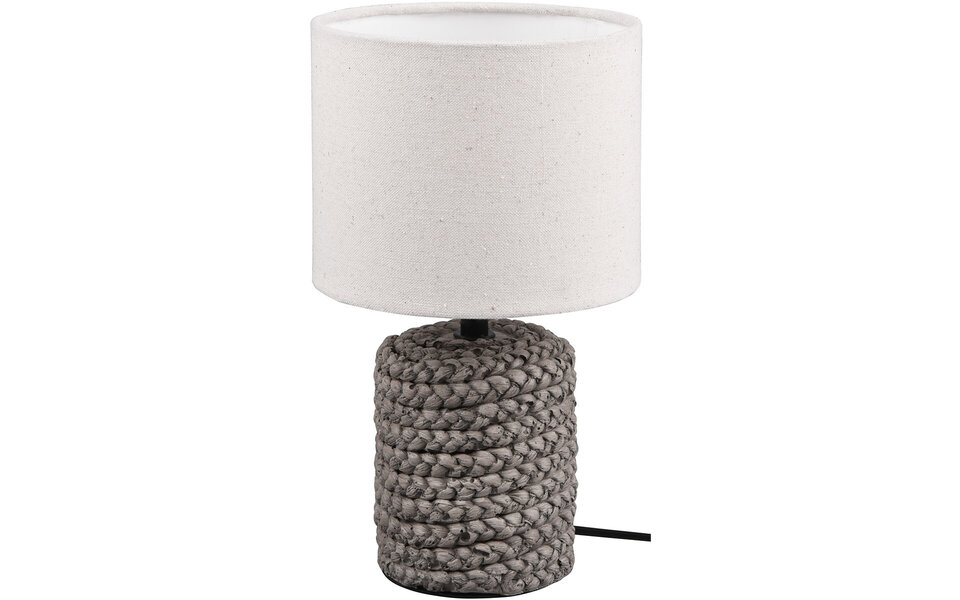 HLW LED LED Tafellamp - Tafelverlichting - Trion Manon - E14 Fitting - Rond - Mat Bruin - Keramiek