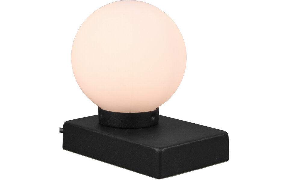 HLW LED LED Table Lamp - Trion Devy - E14 Fitting - Dimmable - Round - Matte Black - Aluminum