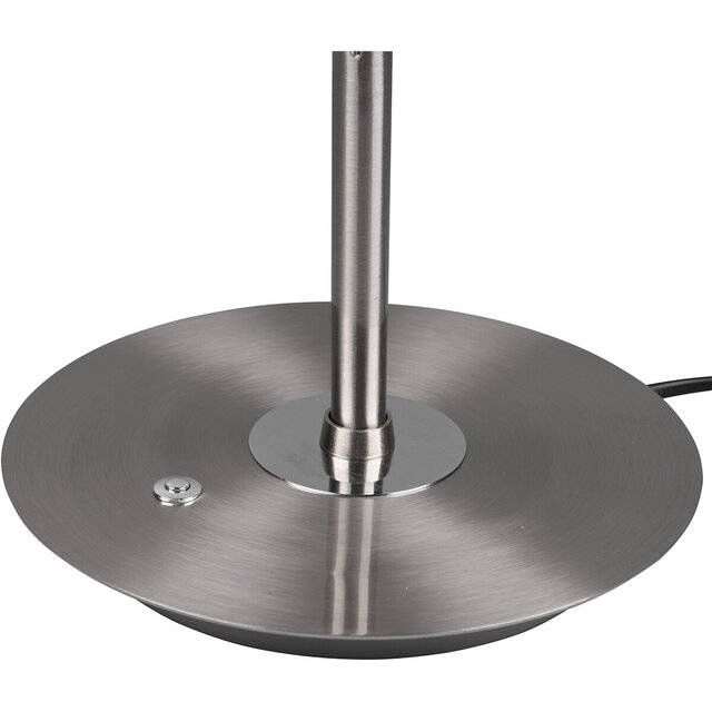 HLW LED LED Table Lamp - Trion Monzino - 12W - Adjustable Color - Dimmable - Round - Matte Nickel - Aluminum