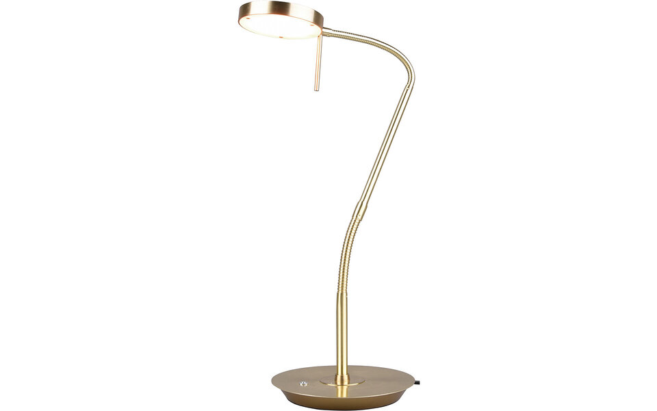 HLW LED LED Table Lamp - Trion Monzino - 12W - Adjustable Color - Dimmable - Round - Matte Gold - Aluminum HLW LED LED Table Lamp - Trion Monzino - 12W - Adjustable Color - Dimmable - Round - Matte Gold - Aluminum