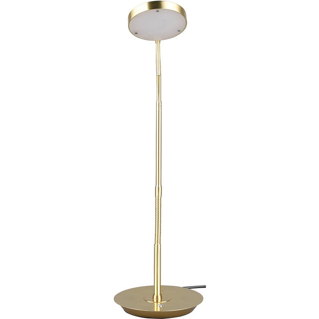 HLW LED LED Table Lamp - Trion Monzino - 12W - Adjustable Color - Dimmable - Round - Matte Gold - Aluminum HLW LED LED Table Lamp - Trion Monzino - 12W - Adjustable Color - Dimmable - Round - Matte Gold - Aluminum