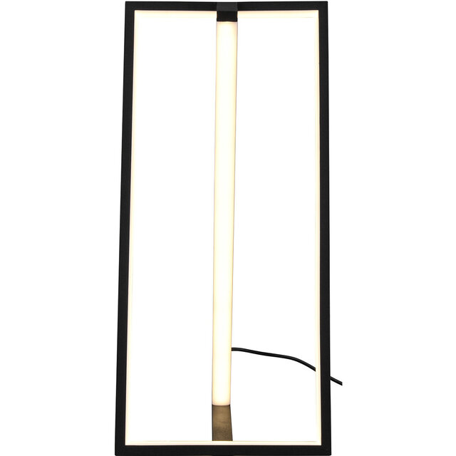 HLW LED LED Table Lamp - Trion Ediyon - 9W - Adjustable Color - Dimmable - Rectangular - Matte Black - Aluminum