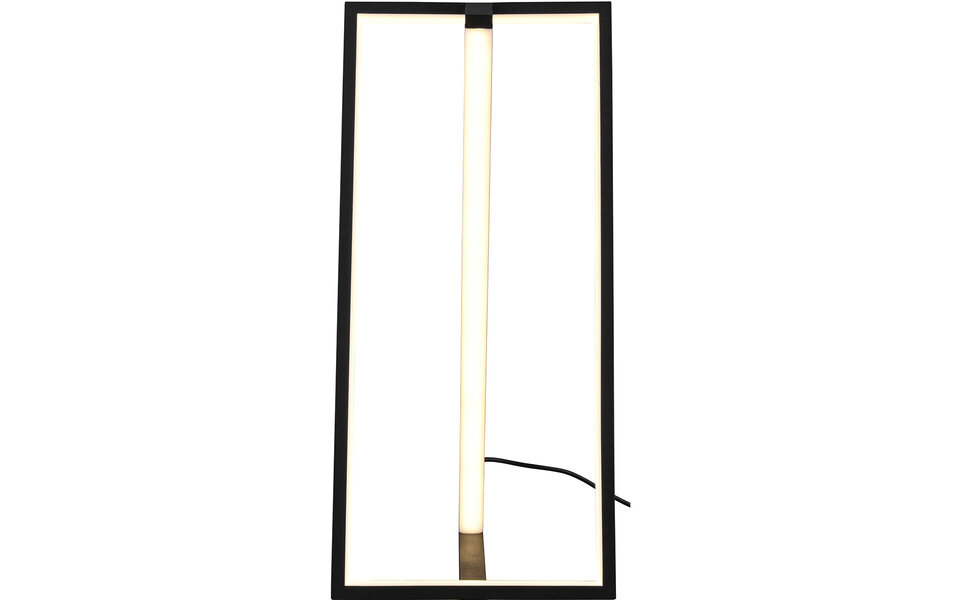 HLW LED LED Table Lamp - Trion Ediyon - 9W - Adjustable Color - Dimmable - Rectangular - Matte Black - Aluminum