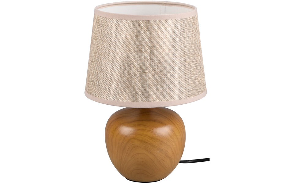 HLW LED LED Tafellamp - Tafelverlichting - Trion Lunola - E14 Fitting - Rond - Mat Bruin - Keramiek HLW LED LED Tafellamp - Tafelverlichting - Trion Lunola - E14 Fitting - Rond - Mat Bruin - Keramiek