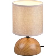 LED Table Lamp - Table Lighting - Trion Lucifer - E14 Fitting - Round - Matte Brown/Beige - Ceramic