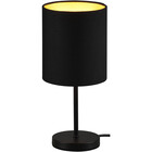 HLW LED LED Table Lamp - Table Lighting - Trion Jiron - E14 Fitting - Round - Matte Black/Gold - Aluminum