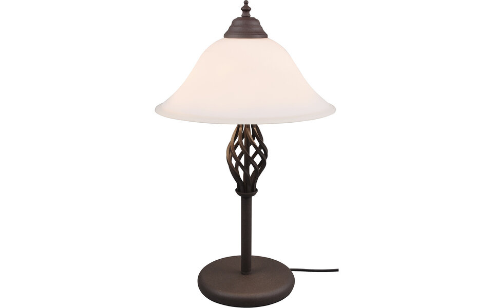 HLW LED LED Tafellamp - Trion Rustina - E14 Fitting - 2-lichts - Rond - Roestkleur - Aluminium