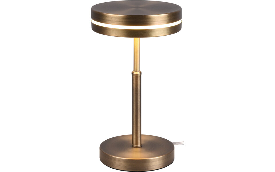 HLW LED LED Table Lamp - Trion Franco - 6W - Warm White 3000K - Round - Old Bronze - Aluminum