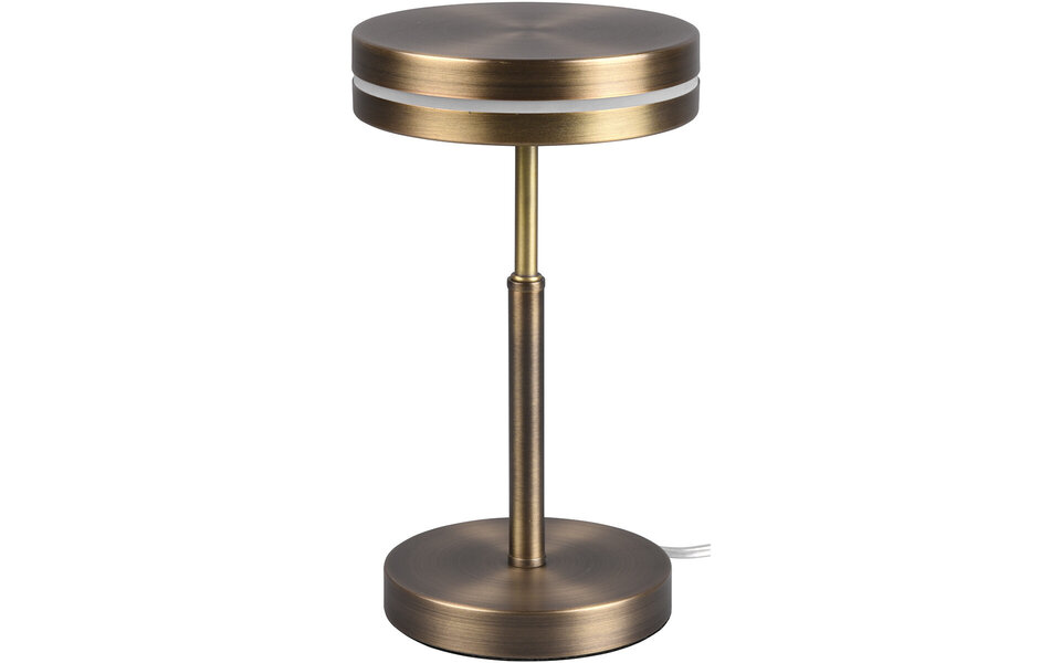 HLW LED LED Table Lamp - Trion Franco - 6W - Warm White 3000K - Round - Old Bronze - Aluminum