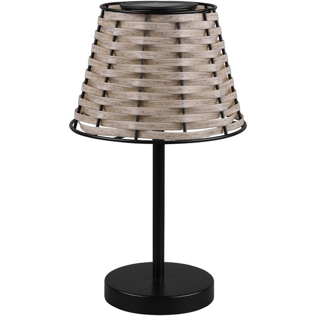 HLW LED Trion Roza LED Tafellamp - Rond, Mat Zwart, Warm Wit 3000K, Sensor, Spatwaterdicht IP44