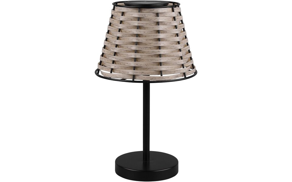 HLW LED Trion Roza LED Tafellamp - Rond, Mat Zwart, Warm Wit 3000K, Sensor, Spatwaterdicht IP44