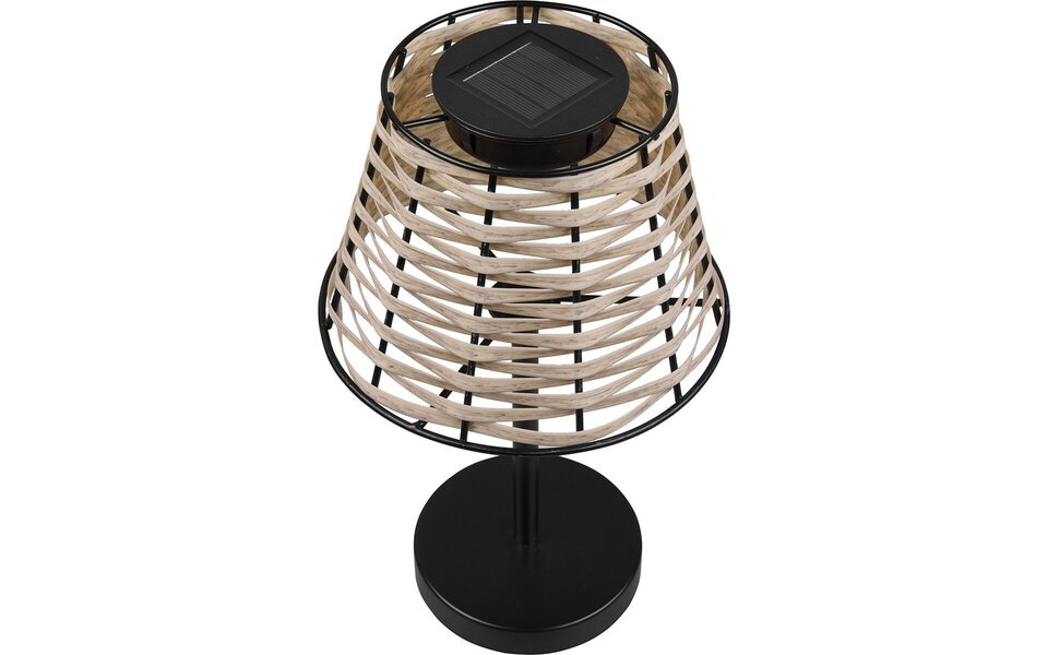 HLW LED Trion Roza LED Table Lamp - Round, Matte Black, Warm White 3000K, Sensor, Splashproof IP44