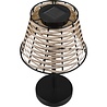 HLW LED Trion Roza LED Table Lamp - Round, Matte Black, Warm White 3000K, Sensor, Splashproof IP44