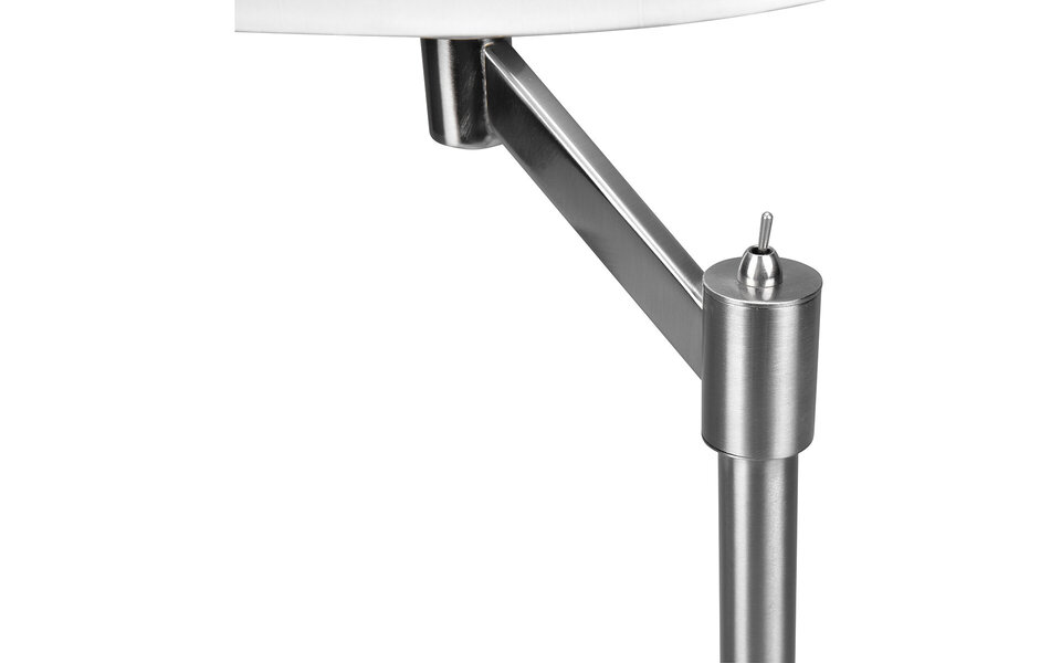 HLW LED LED Tafellamp - Tafelverlichting - Trion Cindy - E27 Fitting - Rond - Mat Nikkel - Aluminium