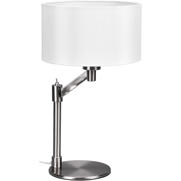 HLW LED LED Tafellamp Mat Nikkel - Ronde & met E27 Fitting HLW LED LED Tafellamp Mat Nikkel - Ronde & met E27 Fitting