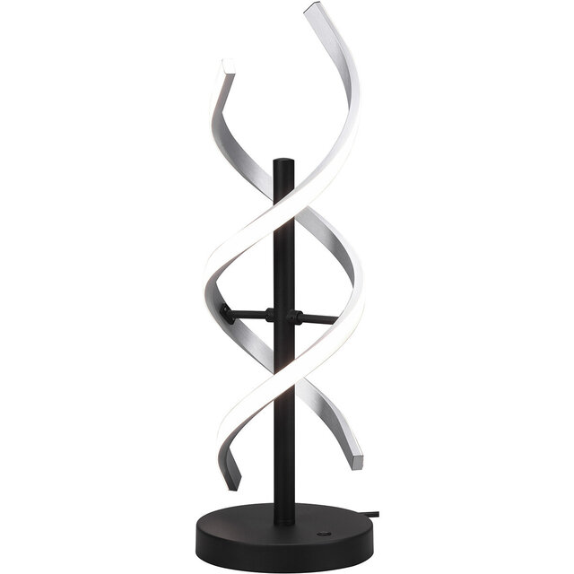 LED Tafellamp - Tafelverlichting - Trion Sarina - 20.5W - Aanpasbare Kleur - Dimbaar - Rond - Geborsteld Zilver - Aluminium Verlichting per ruimte