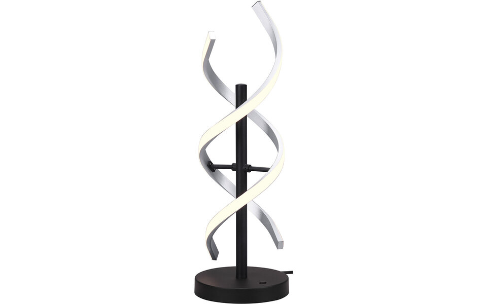 HLW LED LED Table Lamp - Table Lighting - Trion Sarina - 20.5W - Adjustable Color - Dimmable - Round - Brushed Silver - Aluminum