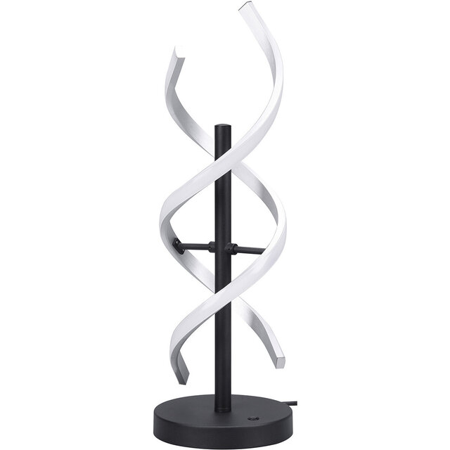 HLW LED LED Table Lamp - Table Lighting - Trion Sarina - 20.5W - Adjustable Color - Dimmable - Round - Brushed Silver - Aluminum