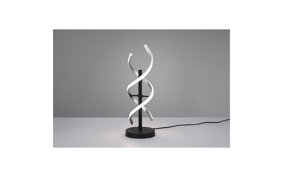 HLW LED LED Tafellamp - Tafelverlichting - Trion Sarina - 20.5W - Aanpasbare Kleur - Dimbaar - Rond - Geborsteld Zilver - Aluminium