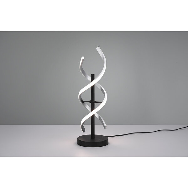 HLW LED Dimbare LED Tafellamp Trion Sarina - Ronde , 20.5W, Geborsteld Zilver, Aluminium