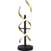 LED Table Lamp - Table Lighting - Trion Sarina - 20.5W - Adjustable Color - Dimmable - Round - Matte Gold - Aluminum