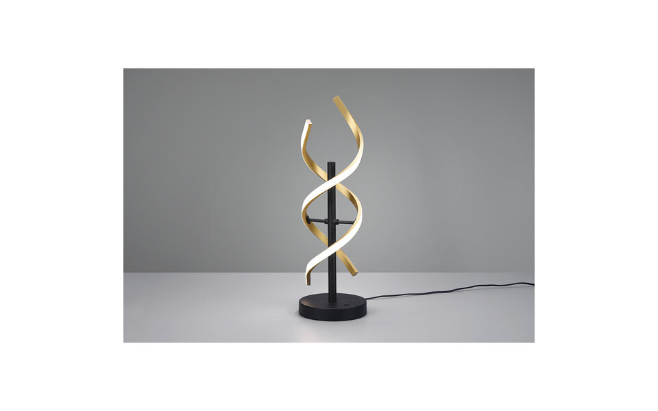 HLW LED LED Table Lamp - Table Lighting - Trion Sarina - 20.5W - Adjustable Color - Dimmable - Round - Matte Gold - Aluminum