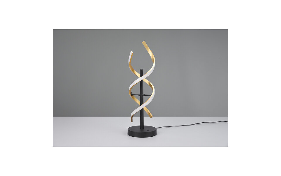 HLW LED LED Table Lamp - Table Lighting - Trion Sarina - 20.5W - Adjustable Color - Dimmable - Round - Matte Gold - Aluminum