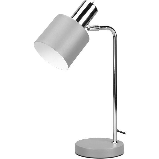 HLW LED LED Table Lamp - Table Lighting - Trion Alimo - E14 Fitting - Round - Matte Gray - Aluminum