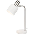 LED Table Lamp - Table Lighting - Trion Alimo - E14 Fitting - Round - Matte White - Aluminum